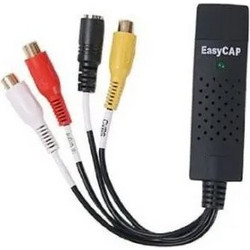 Easy CAP USB 2.0 Video Capture Adapter - OEM Αντάπτορας Καταγραφής Βίντεο για PS XBOX 360 AV VHS DVT CCTV Video Camera RCA σε USB2.0