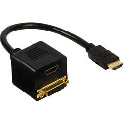 SPLITTER HDMI/M ΣΕ DVI-D 24+1P/F+HDMI/F VGCP 34951B 0.20