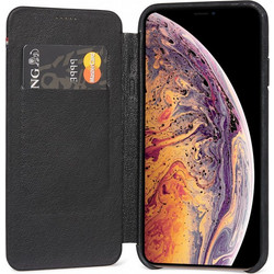 Decoded Leather Slim Wallet Black (iPhone XS Max)