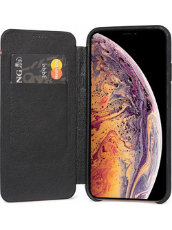 Decoded Leather Slim Wallet Black (iPhone XS Max)