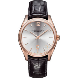 Hamilton Silver-Rose Gold Automatic With Brown Leather Strap H38645755