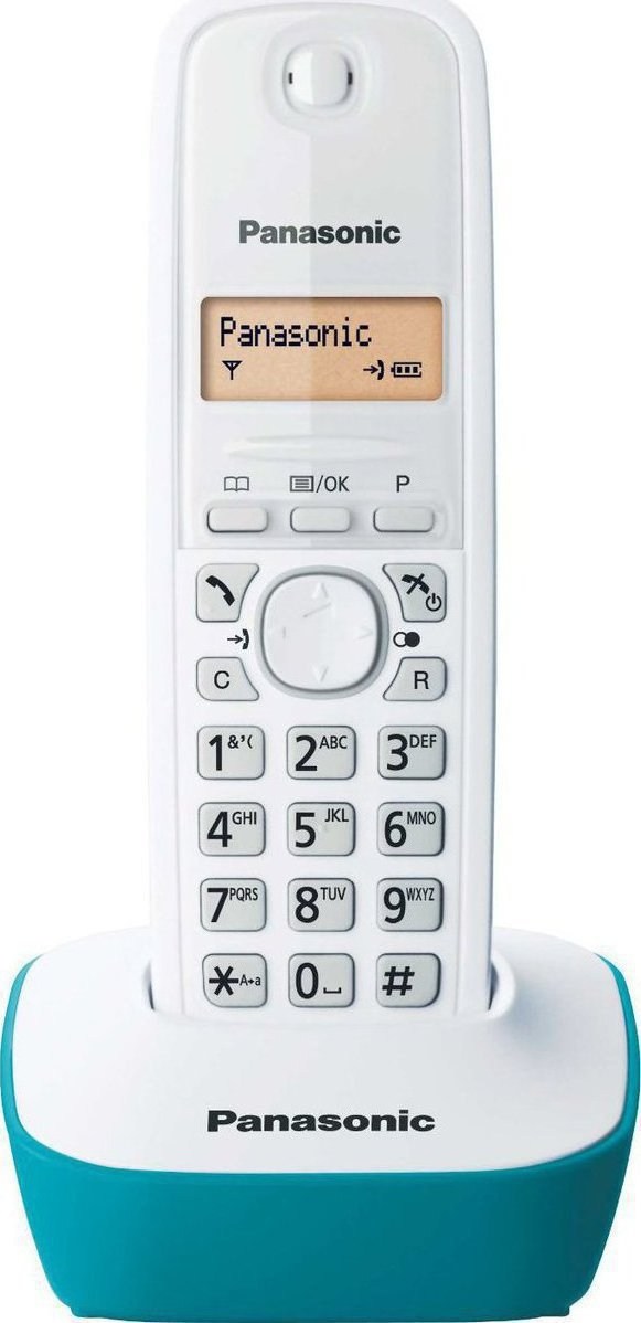 Телефон panasonic kx tg1611ruh серый аон caller id 12 мелодий звонка подсветка дисплея поиск трубки