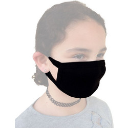 Lord Παιδική Bαμβακερή Προστατευτική Μάσκα, Χρώμα Μαύρο