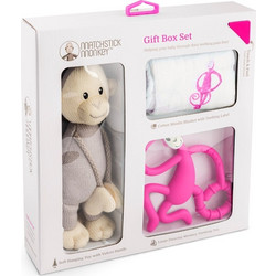 Matchstick Monkey Teething Gift Set TEETHING GIFT SET - PINK 241503
