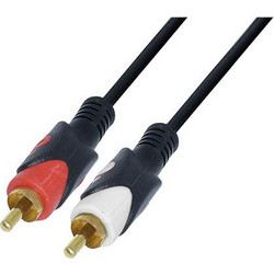RCA Enhanced Cable 2 X RCA To 2 X RCA Male-Male 1.5m Audio-Sound Gold Καλώδιο Ήχου Στερεοφωνικό Επίχρυσο RC0451