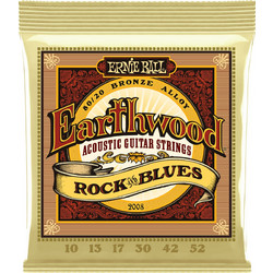 Ernie Ball 2008 Earthwood Σετ 6 Χορδές Ακουστικής Κιθάρας 80/20 Bronze 10-52"