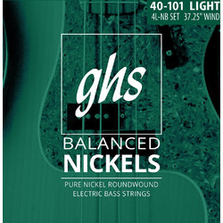 GHS 4L-NB Σετ 4 Χορδές Ηλεκτρικού Μπάσου Nickel Plated Steel 40-101" Light Tension