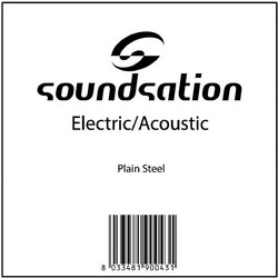 Soundsation P009 Χορδή Ηλεκτρικής / Ακουστικής Κιθάρας Plain Steel 9"