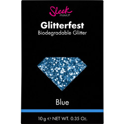 Sleek Glitterfest Biodegradable Blue Σκιά Ματιών Glitter
