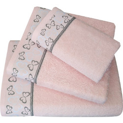 Πετσέτες Μπάνιου (Σετ 3τμχ) Morven 2011 Pink 500gsm 100% Βαμβάκι