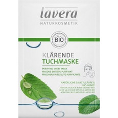 Lavera Young Faces Mint Κρεμώδης Μάσκα Προσώπου με Άργιλο 10ml