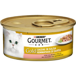 Purina Gourmet Gold Adult with Salmon & Chicken in Gravy 85gr 12131663