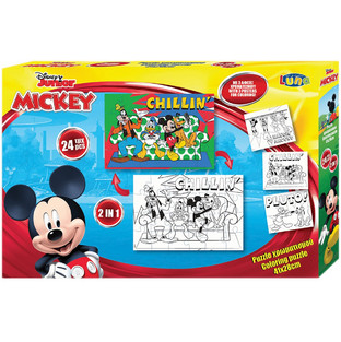 Παιδικό Puzzle Luna Puzzle Χρωματισμού Disney Mickey Mouse 24 Κομμάτια 562601