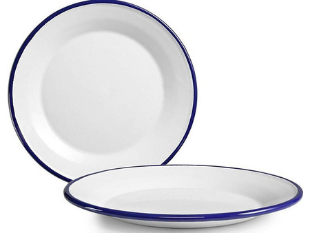 Ibili Πιάτο Ρηχό Εμαγιέ Blanca 24cm DX-901124