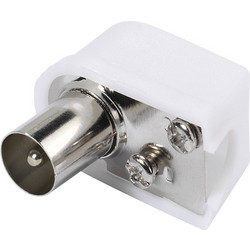 VIVANCO COAX PLUG ANGLED white