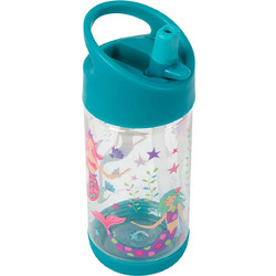 Stephen Joseph Γοργόνα Παιδικό Μπουκάλι Πλαστικό BPA Free με Καλαμάκι Γαλάζιο 360ml