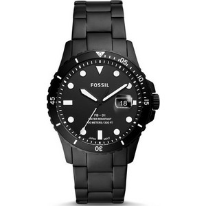Fossil FB-01 Ανδρικό Ρολόι με Μαύρο Μεταλλικό Μπρασελέ FS5659