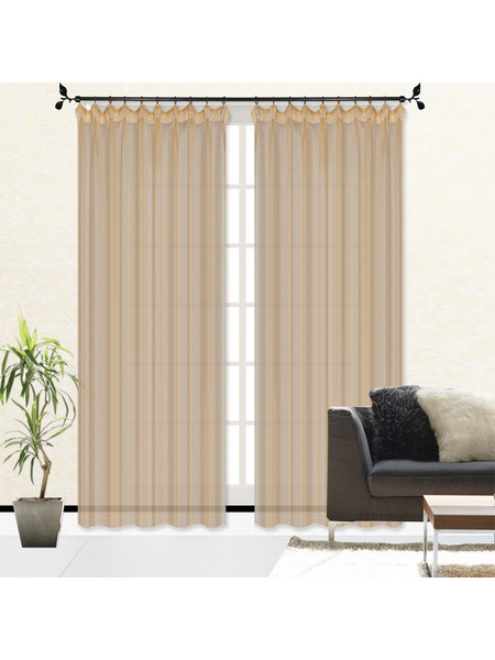 Import Hellas Κουρτίνα Βουάλ με Τρουκς 270x270 Yellow