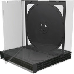 MediaRange CD Jewelcase for 2 discs 10.4mm Black Tray BOX23