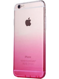 Θήκη σιλικόνης διάφανη για iPhone 6 ρόζ