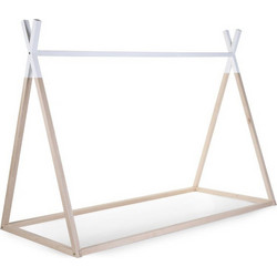 Tipi Παιδικό Κρεβάτι Σπιτάκι Μονό για Στρώμα 90x200cm Natural-White BR72582