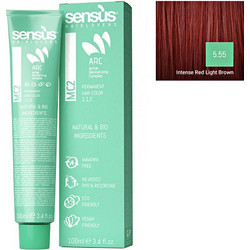 Sens.Us MC2 5.55 Intense Red Light Brown Μόνιμη Βαφή Μαλλιών Χωρίς Αμμωνία 100ml