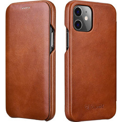 iCarer Curved Edge Vintage Θήκη Brown (iPhone 12 Mini)