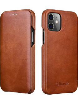 iCarer Curved Edge Vintage Θήκη Brown (iPhone 12 Mini)