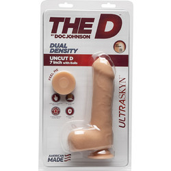Doc Johnson The Uncut D Firmskyn 7" Ρεαλιστικό Dildo με Βεντούζα & Όρχεις 18cm Flesh