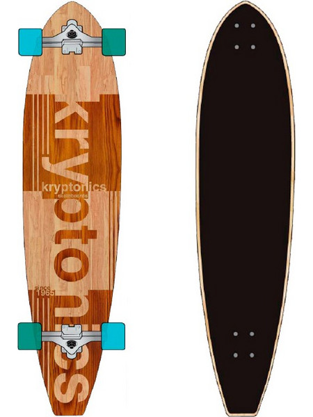 Kryptonics 40 Block Tail Longboard Tonal Plank