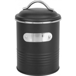 Sitram Βάζο Μεταλλικό Μαύρο για Ζάχαρη / Καφέ O11cm 525182 SR00525182