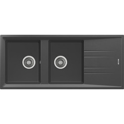 Teka Stone 80 B-TG 2C 1E Ένθετος Νεροχύτης Γρανίτη Αντιστρεφόμενος Dark Grey 116x51cm