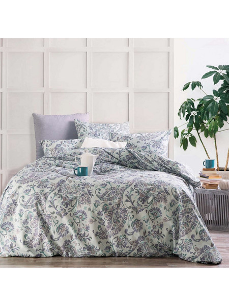Κουβερλί Σετ 2τμχ Symbol Selma Green Ρυθμός Μονό 160x240cm 100% Βαμβάκι