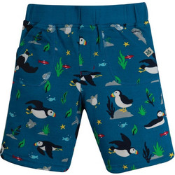 Frugi Penguin Αθλητική Παιδική Βερμούδα Πετρόλ SHS120PFN