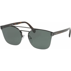 Prada 67TS VIX3/01 Ανδρικά Γυαλιά Ηλίου Τετράγωνα Μεταλλικά Καφέ με Πράσινο Polarized Φακό