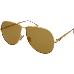 Fendi FF 0437/S 001/70 Γυναικεία Γυαλιά Ηλίου Aviator Μεταλλικά Χρυσά με Καφέ Polarized Φακό