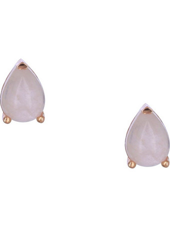 Σκουλαρίκια Ροζ Χρυσός Κ14 με Rose Quartz (P-33057) / Ροζ Χρυσός K14