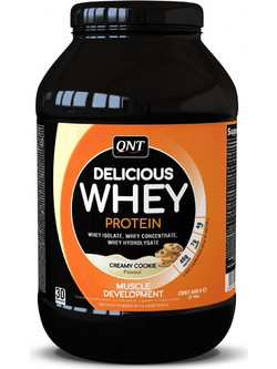 QNT Delicious Whey Cookies & Cream Πρωτεΐνη Ορού Γάλακτος Γράμμωσης 908gr