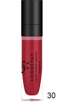 Golden Rose Longstay Matte Kissproof 30 Long Lasting Liquid Κραγιόν 5.5ml
