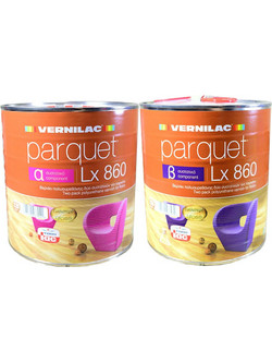 Vernilac Parquet Lx860 (A+B) Βερνίκι Επιφάνειας Ξύλου Διαλύτου Gloss 5lt