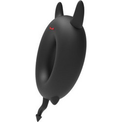 Leten Devil Ring Ελαστικό Δαχτυλίδι Πέους Σιλικόνης με Δόνηση 6.7cm Μαύρο