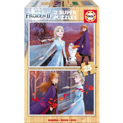 Παιδικό Puzzle Educa Ξύλινο Disney Frozen II 2x25 Κομμάτια