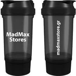 MadMax Shaker Traveller 500ml (+120ml) (Black)