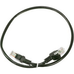 Triax U/UTP Cat.5e Καλώδιο Δικτύου Ethernet 0.5m Black