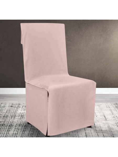 Κάλυμμα Καρέκλας Μονόχρωμο Renas 97 Pink Lino Home Ροζ