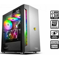 Armaggeddon Tessaraxx Core 11 Black Gaming Full Tower Κουτί Υπολογιστή RGB με Πλαϊνό Παράθυρο