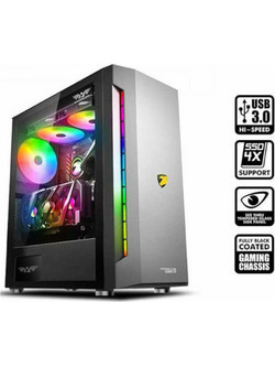 Armaggeddon Tessaraxx Core 11 Black Gaming Full Tower Κουτί Υπολογιστή RGB με Πλαϊνό Παράθυρο