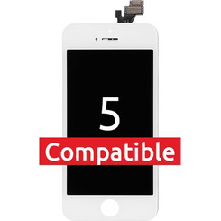 For iPhone/iPad (AP50001W3) LCD Complete - White, (Compatible) for model iPhone 5