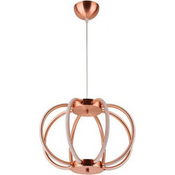 Horoz Electric Κρεμαστό Φωτιστικό Οροφής Μονόφωτο LED Μπρονζέ 019-020-0038-R