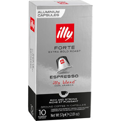 Illy Κάψουλες Espresso Forte Συμβατές με Μηχανή Nespresso 10τμχ